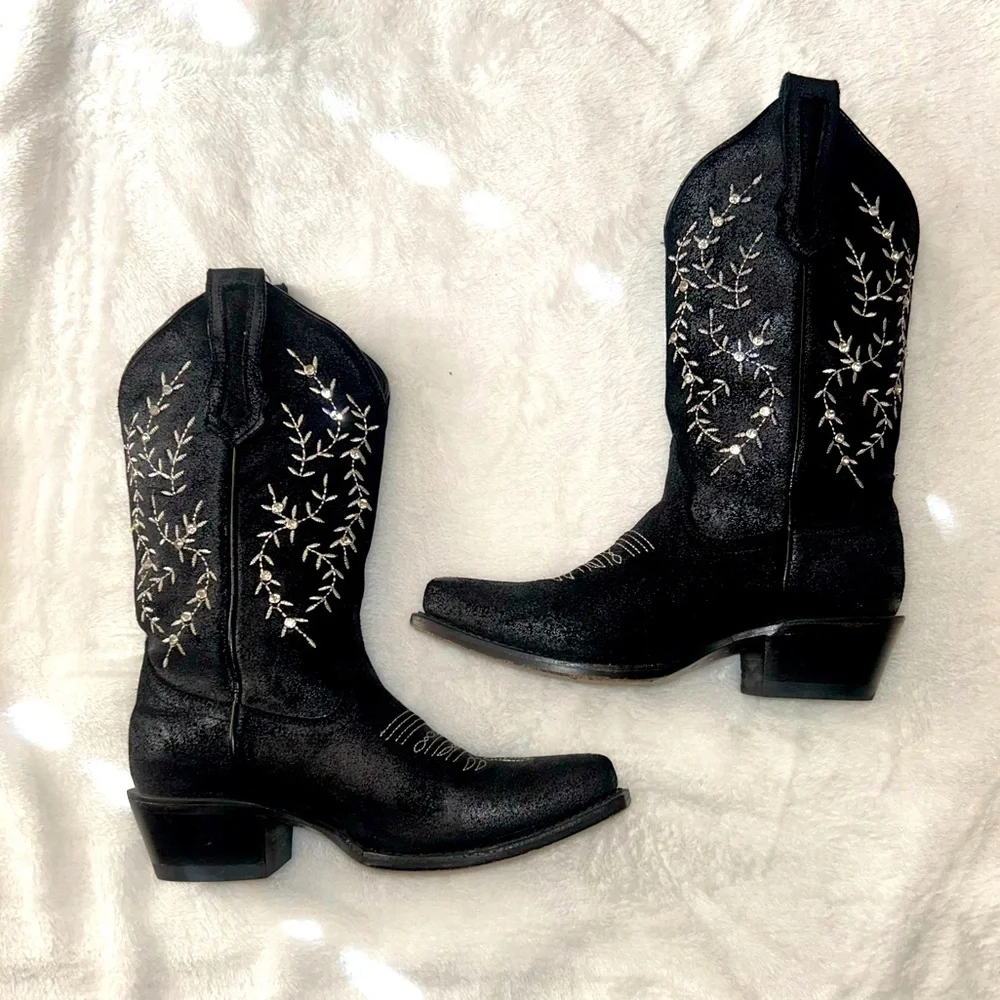 Women’s western black boots, JB Dillon, Size 7.5 - Picture 3 of 11